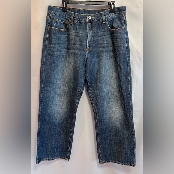 Lucky Brand Men's Jeans Size 36 Blue Short Inseam 29‎ Straight Leg Casual Denim - Picture 1 of 12